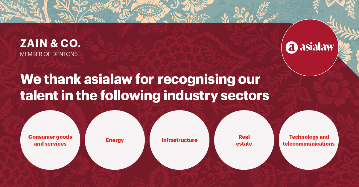 We thank asialaw for recognising our talent in the following industry sectors